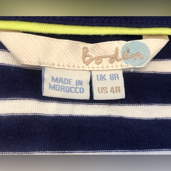 NWOT BODEN s4 dress Cotton/modal blend Elastic waist Side pockets Short length - Picture 4 of 7